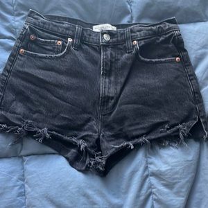 black abercrombie mom shorts
